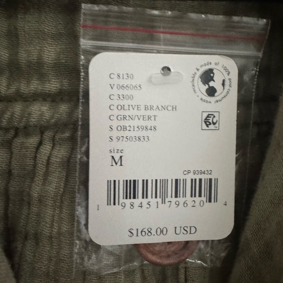 NWT FREE PEOPLE Tracking Trails Shirt Dress M Olive Branch - Picture 8 of 9